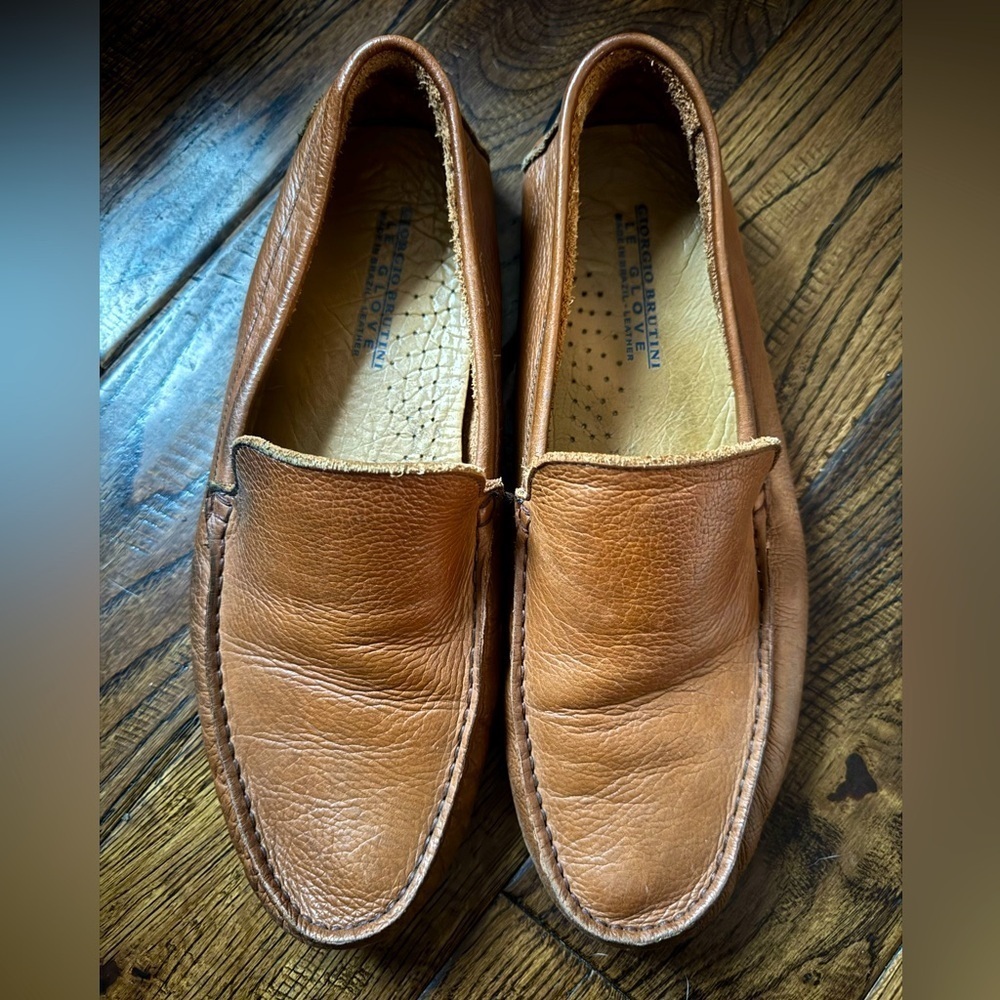 Giorgio Brutini S Le Glove Trayce Leather Slip On Loafer Shoes